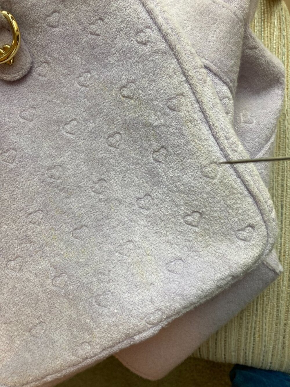 Stoney Clover Lane Lavender Heart-Embossed Travel Duffel - Picture 16 of 16